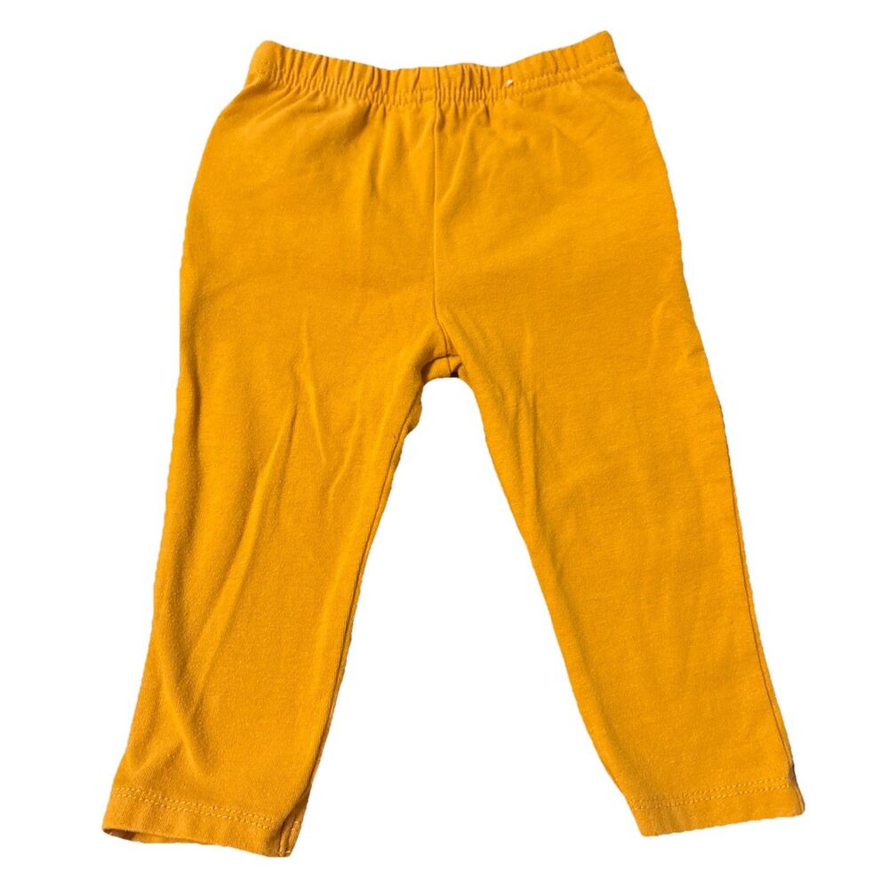 Garanimals Baby Girls’s Yellow Ruffle Bottom Leggings Pants Size 12 Months